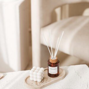 Didelis ovalus padėkliukas „Smėlinis marmuras“