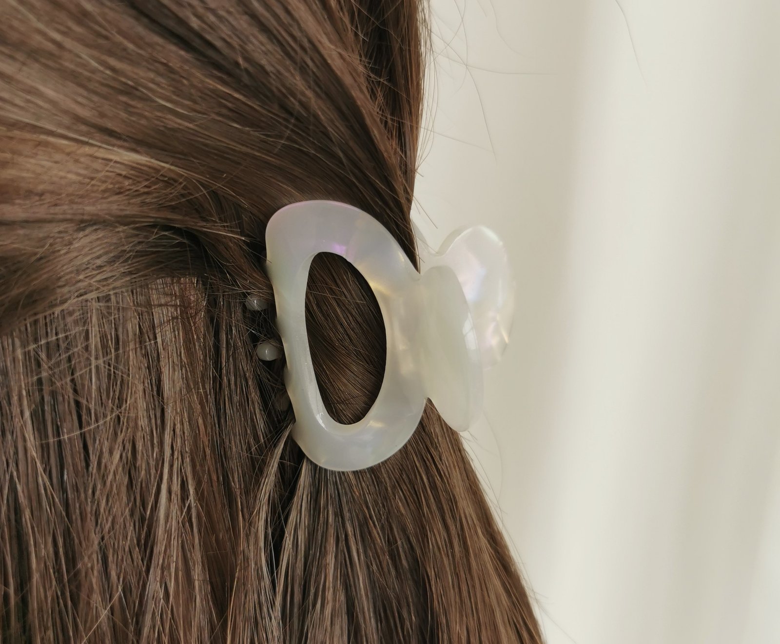 Plaukų segtukas marmurinės blizgios žnyplės