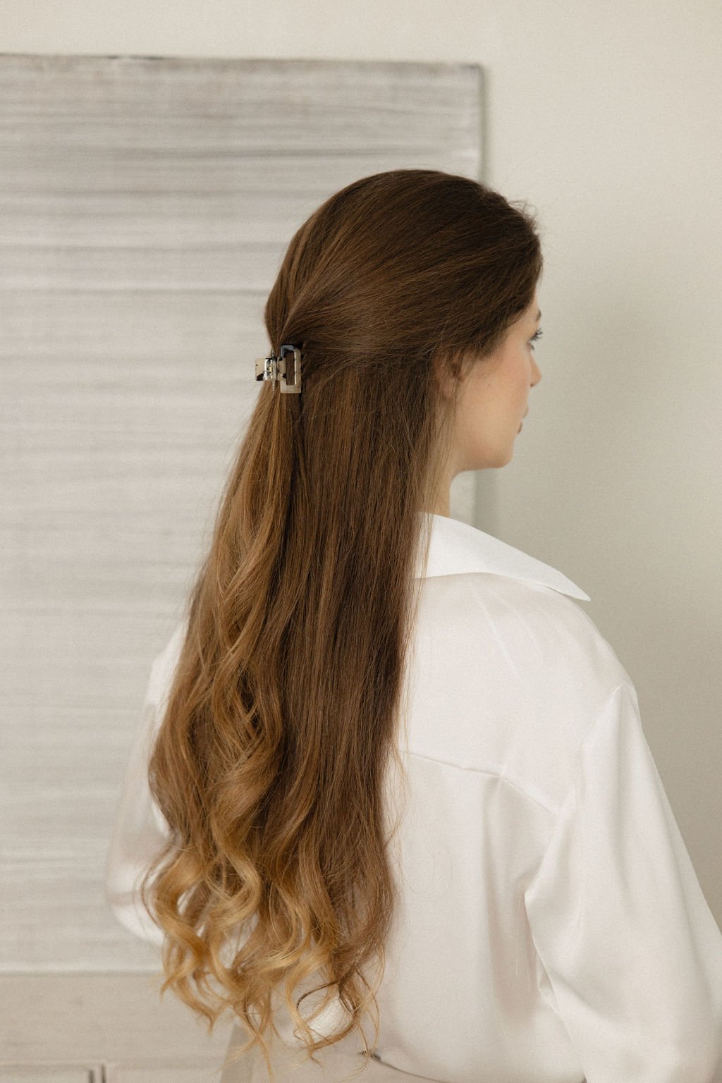 Kvadratinės margos žnyplės segtukas