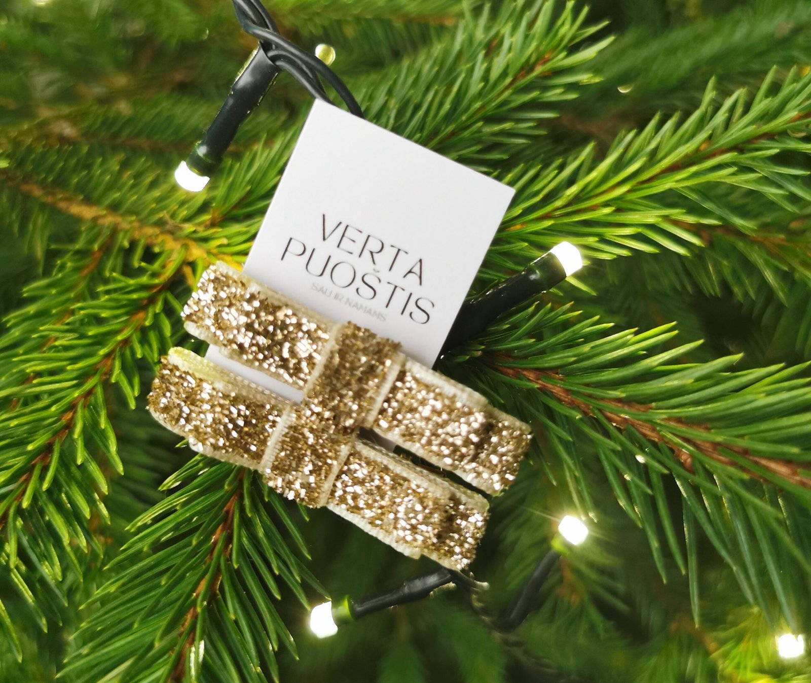 Plaukų segtukai - Golden shiny 2 vnt